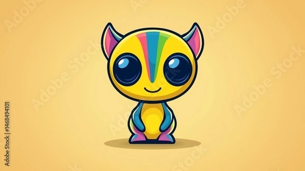 Obraz Cute alien character illustration (3)