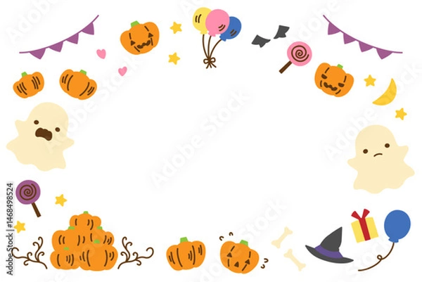 Fototapeta かわいいハロウィンイラスト
