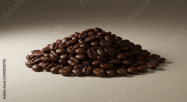 Obraz The beans are glossy and medium to dark brown