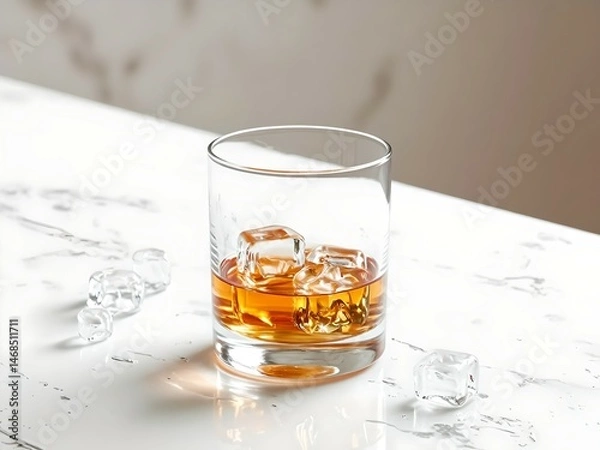 Fototapeta Minimalist Food and Drink Collection with Natural Light and Rustic Style
