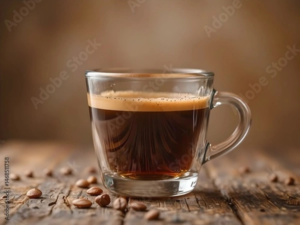 Fototapeta Minimalist Food and Drink Collection with Natural Light and Rustic Style