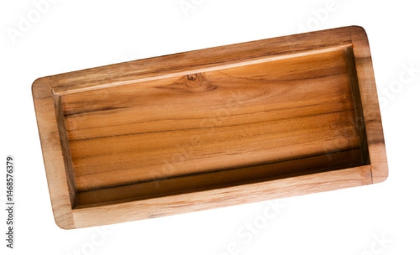 Obraz wooden tray isolated on white