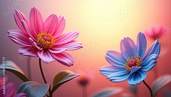 Obraz pink flower background