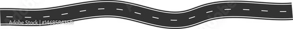 Fototapeta Street and road elements for city map, highway, traffic