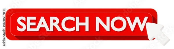 Fototapeta SEARCH NOW 3D BUTTON TO ACTION