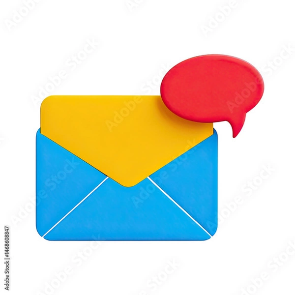 Obraz  Envelope Icon, Generative AI