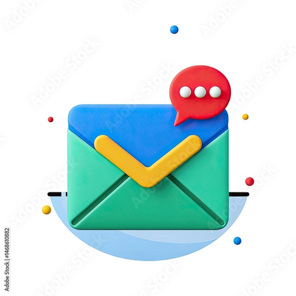 Obraz  Envelope Icon, Generative AI