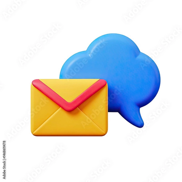 Obraz  Envelope Icon, Generative AI