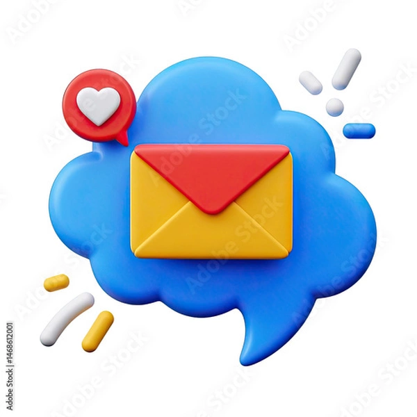Obraz  Envelope Icon, Generative AI