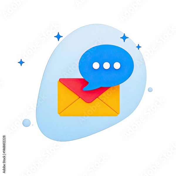 Obraz  Envelope Icon, Generative AI