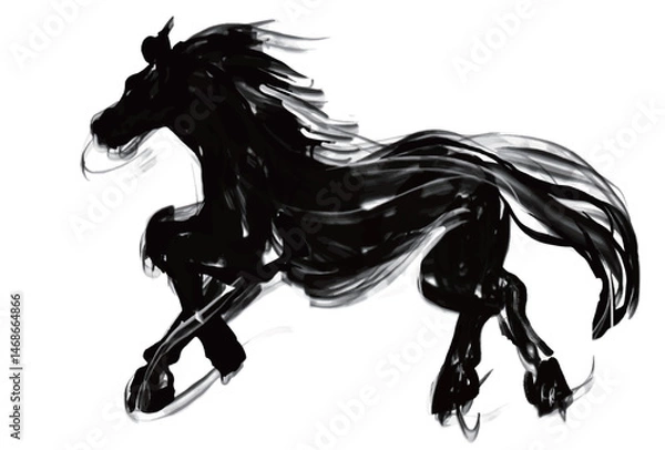 Obraz 午年, 年賀状, うま, 2026年, 年賀はがき, 干支, テンプレート, はがき, お正月, 正月, 馬年, 和風, 和柄, 爬虫類, 挿絵, 謹賀新年, 1月, 元旦, 元日, 新年, 冬, 新春, イラスト, ベクター, ペイント, 動物, 模様,日本