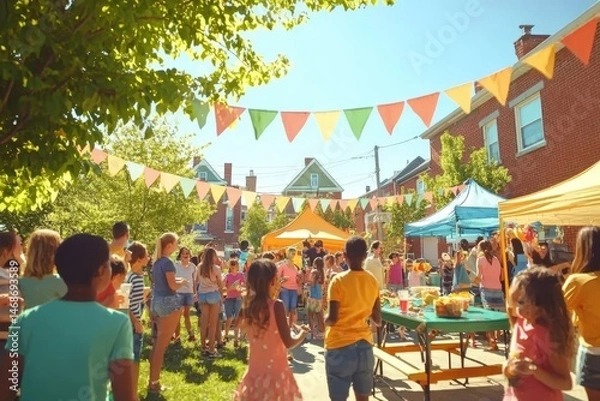 Fototapeta These gatherings promote a sense of belonging and unity among residents.