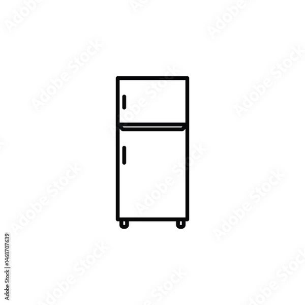 Obraz refrigerator icon vector symbol template,