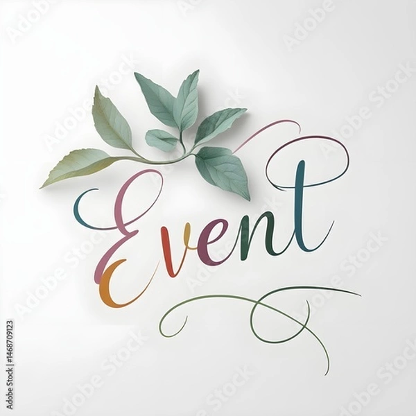 Fototapeta Event typography 