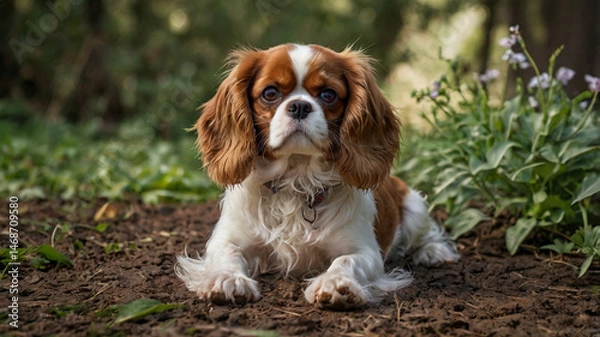 Fototapeta cavalier king charles spaniel