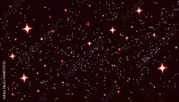 Fototapeta Twinkle, twinkle little stars/Red , with white tonespng