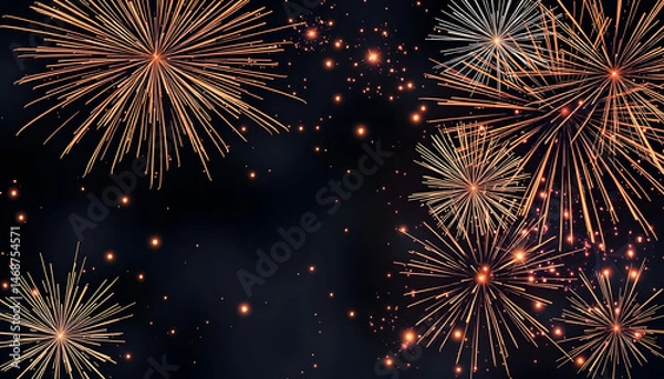 Fototapeta abstract fireworks background and space for text , with white tonespng