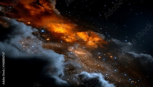 Fototapeta Cosmic Canvas: Celestial Luminescence