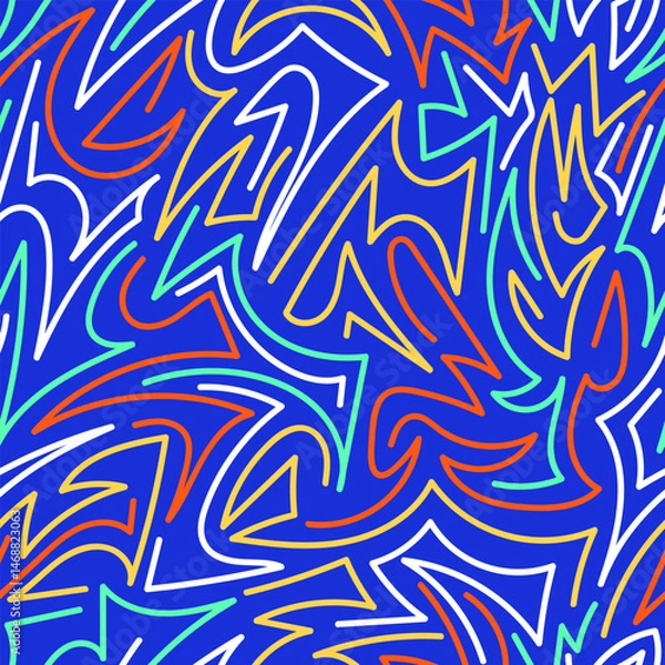 Fototapeta Background Abstract Dynamic Line Art Composition