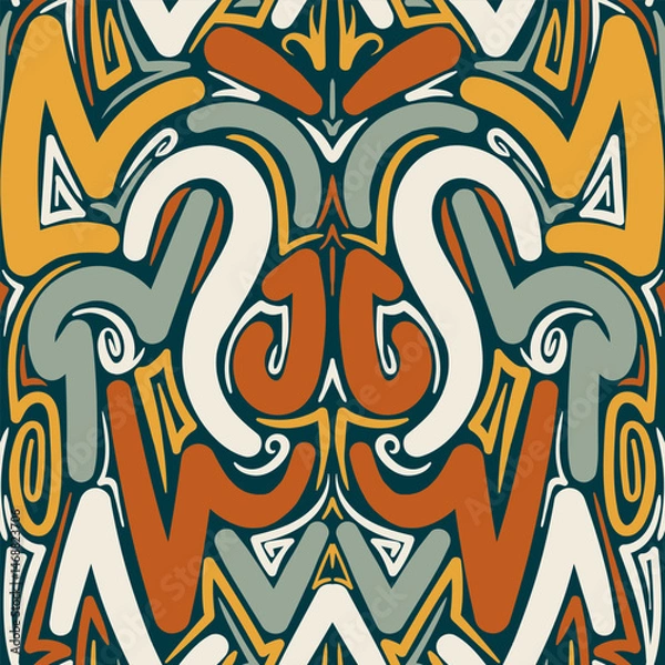 Fototapeta Background Abstract Symmetrical Composition with Vibrant Colors