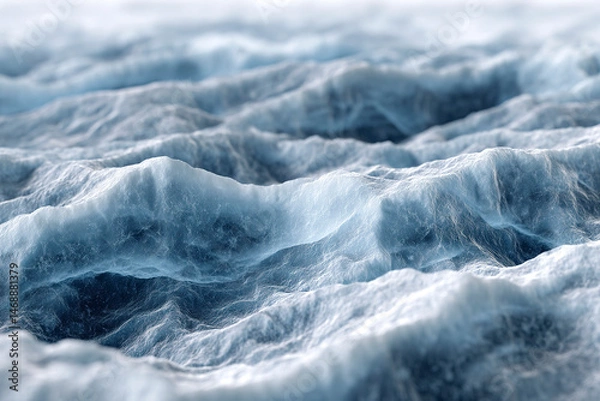 Fototapeta Close up of blue ice texture. Abstract background and texture for design.