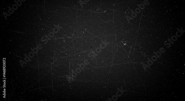 Fototapeta Distressed Dark Surface with Scratches and Dust, Ideal for Textured Overlays