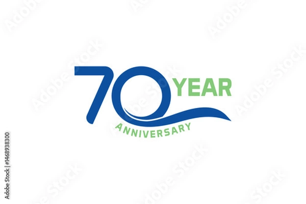 Fototapeta 70 Year Anniversary
