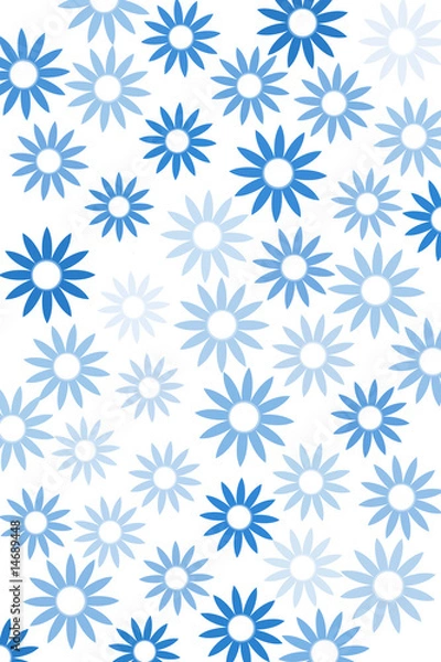 Fototapeta fleurs bleues