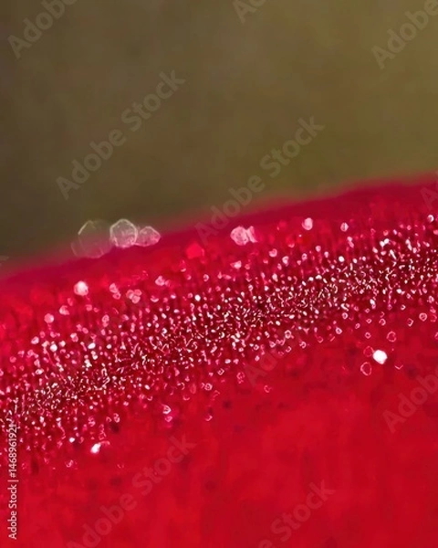 Obraz Sparkling Red Surface with Bokeh Effect for Elegant Background Design