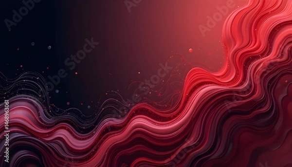Obraz Red Wallpaper Design for Background with Bold and Elegant Aesthetic