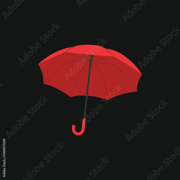 Obraz umberella to protect from the rain. umberella vector icon design illustration. umberella flat design vector.