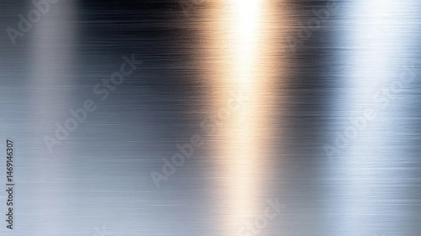 Obraz Abstract Metallic Texture with Light Reflections