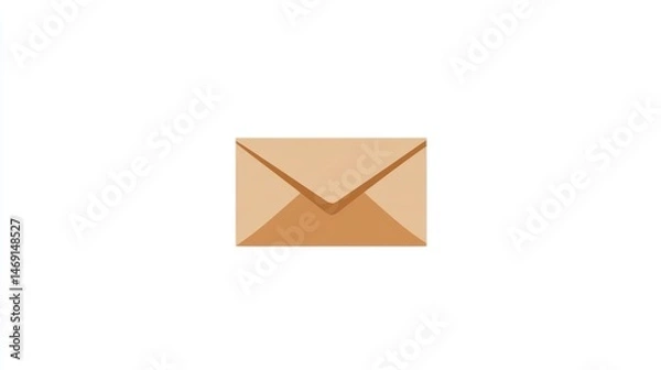 Fototapeta Simple illustration of a closed envelope
