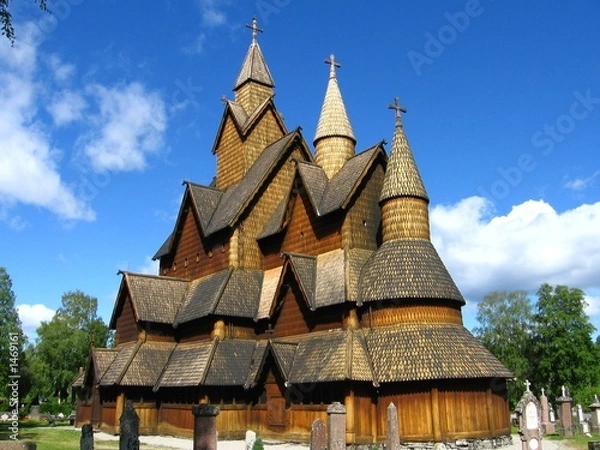 Obraz stabkirche heddal