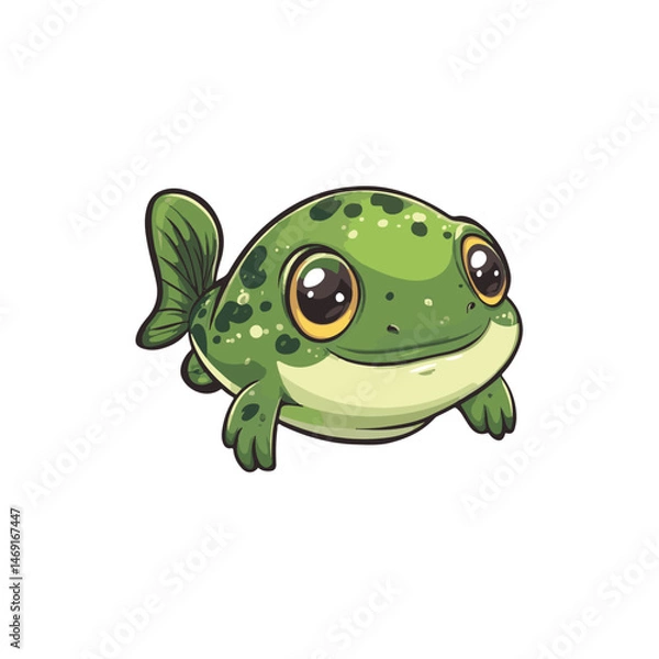 Obraz cute fish mascot vector design