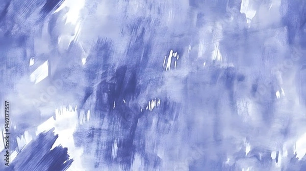 Fototapeta Abstract, textured, brushstrokes pattern in shades of blue and white.