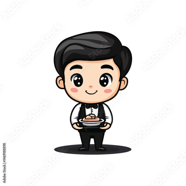 Fototapeta cute chef mascot vector design