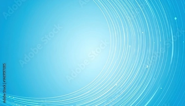 Obraz Dynamic blue wave patterns abstract design digital art modern aesthetic wide angle conceptual visualization for creative projects
