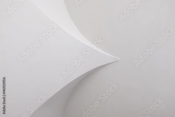 Fototapeta "Minimalist abstract composition with geometric shapes. Conceptual photography, ideal as a texture or elegant background for graphic designs, presentations or architectural projects."