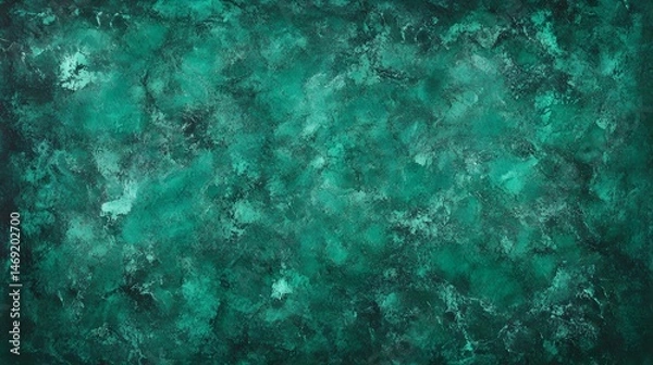 Fototapeta Teal textured surface with abstract patterns.