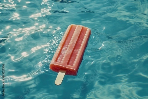 Fototapeta Create a journal entry from the perspective of a popsicle on a hot summer day.