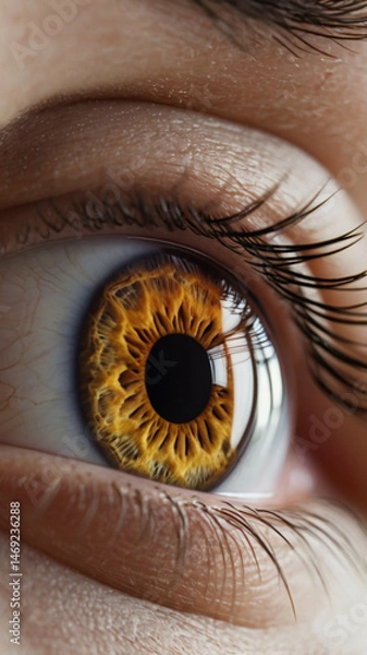 Fototapeta Wallpaper mobile: Detailed Human Eye Macro
