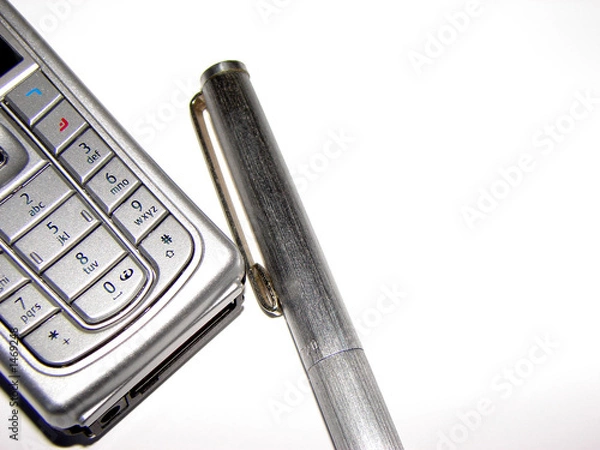 Obraz handy und stift