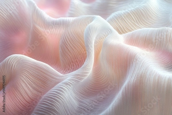 Fototapeta Background reveals dreamy thread of soft ripple pull