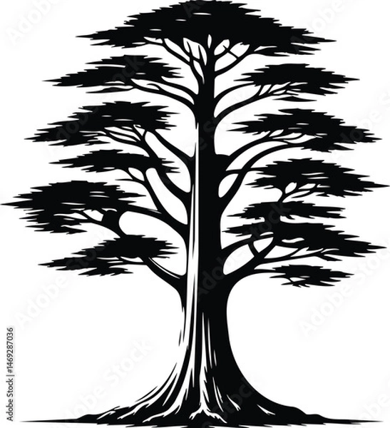 Fototapeta Swamp tree icon