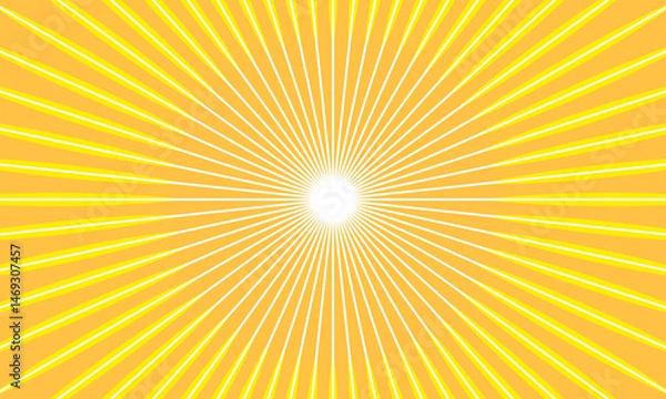 Obraz starburst yellow abstract background element of design. sunburst - sunray vector illustration