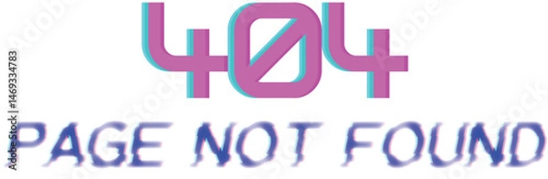 Fototapeta 404 page not found.Fully editable text effect