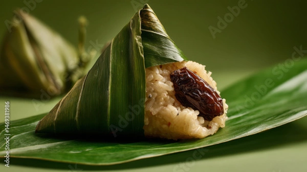 Obraz Close up Red dates glutinous rice rice dumplings