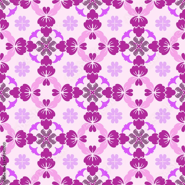 Obraz Abstract Floral Damask Seamless vector Pattern.

