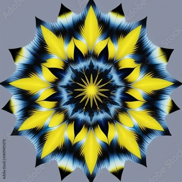Obraz Hypnotic Mandala with Radiating Colors